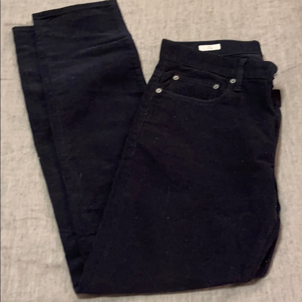 J. Crew 484 corduroys — slim, dark blue, 30x32